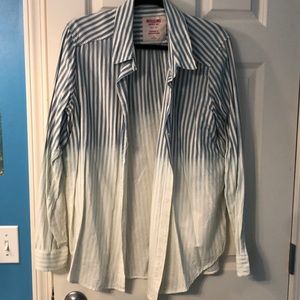 Target ombré long sleeve button up shirt